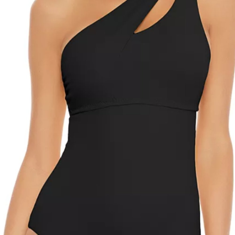 BECCA Asymmetrical Tie-Back Bathing Suit